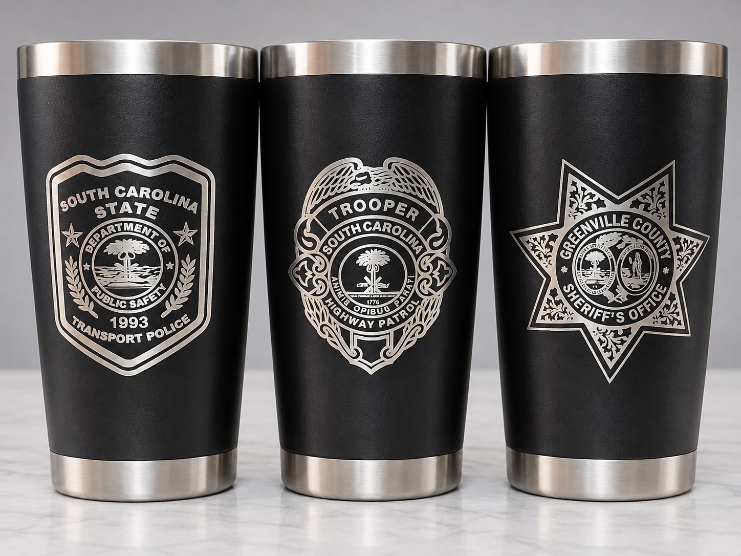 Agency logo tumblers