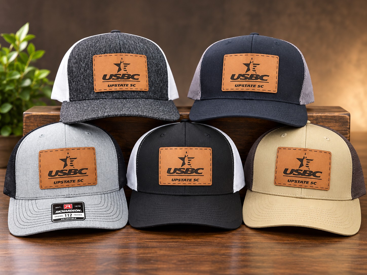 USBC leatherette patch hats